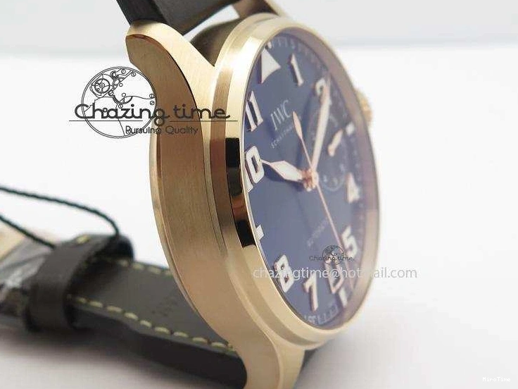 MIROTIME 0108 Big Pilot IW500909 RG ZF 1:1 Best Edition Le Petit Prince On Brown Leather Strap A Breathable 7293